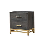 Dark Brown Rustic Panel Bedroom Set – 3-Piece, King/Queen