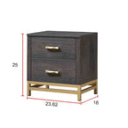 Dark Brown Rustic Panel Bedroom Set – 3-Piece, King/Queen