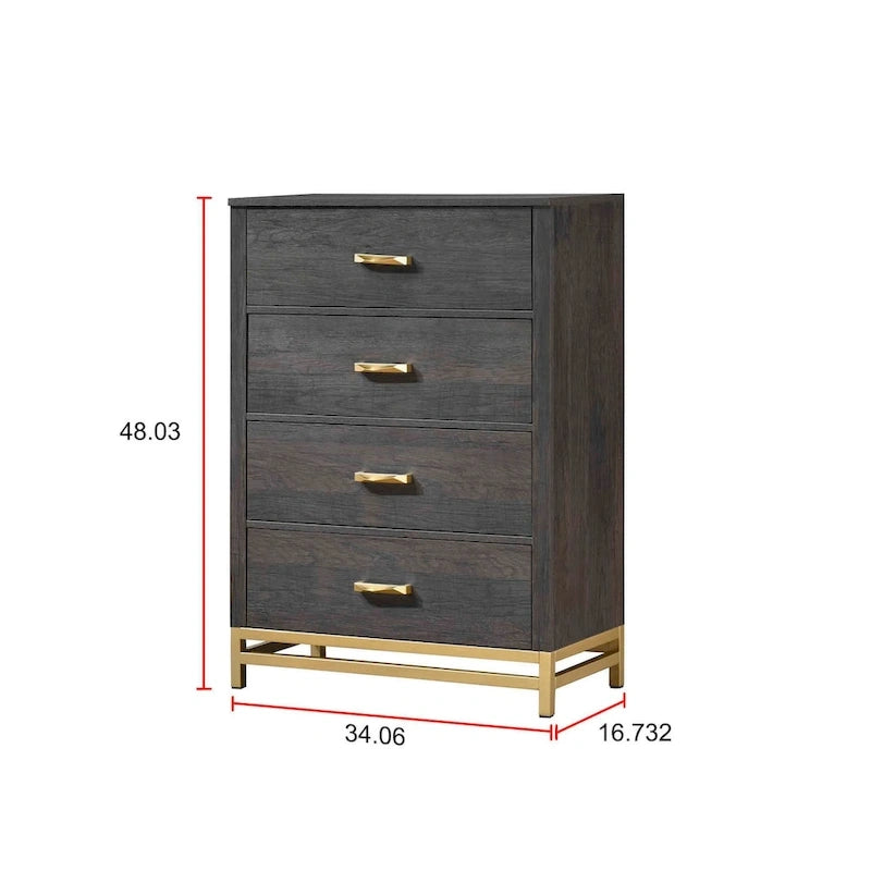 Dark Brown Rustic Panel Bedroom Set – 3-Piece, King/Queen