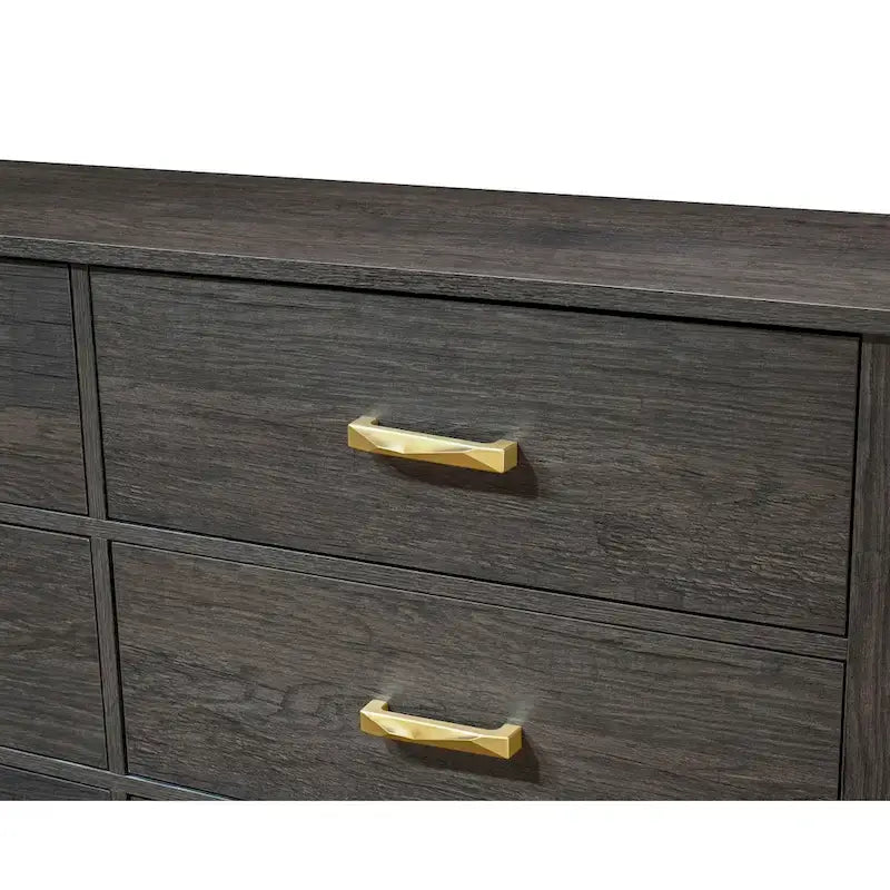 Dark Brown Rustic Panel Bedroom Set – 3-Piece, King/Queen