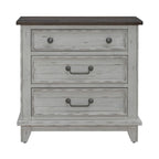White & Tobacco 4-Piece Panel Bedroom Set (Queen/King) – Farmhouse Style, Sleeps 1–2