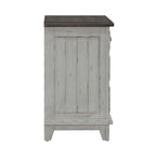White & Tobacco 4-Piece Panel Bedroom Set (Queen/King) – Farmhouse Style, Sleeps 1–2