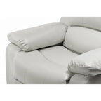 Navy Blue / Caramel / Ivory PU Leather Recliner Chair, Single Seat