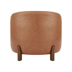 Accent Arm Chair – Sage Gray / Barley Beige / Vintage Cider, Fabric & Faux Leather, 1-Seat