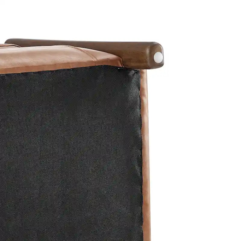 Accent Arm Chair – Sage Gray / Barley Beige / Vintage Cider, Fabric & Faux Leather, 1-Seat