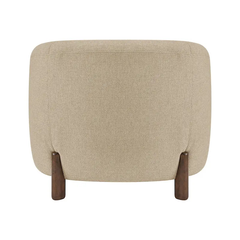 Accent Arm Chair – Sage Gray / Barley Beige / Vintage Cider, Fabric & Faux Leather, 1-Seat