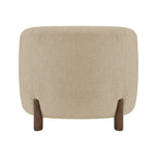 Accent Arm Chair – Sage Gray / Barley Beige / Vintage Cider, Fabric & Faux Leather, 1-Seat