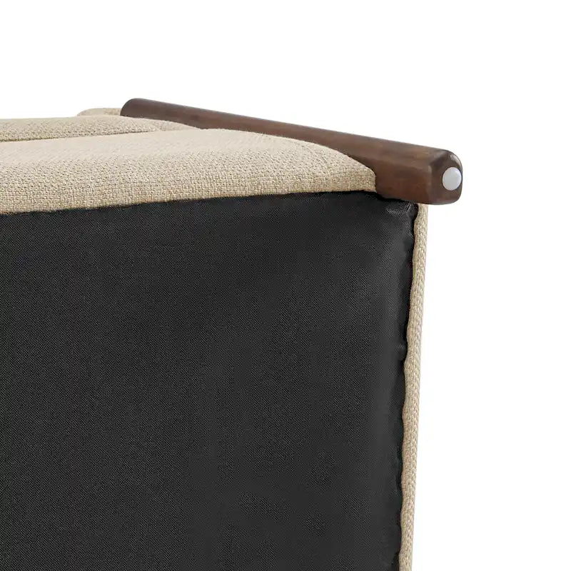 Accent Arm Chair – Sage Gray / Barley Beige / Vintage Cider, Fabric & Faux Leather, 1-Seat