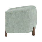 Accent Arm Chair – Sage Gray / Barley Beige / Vintage Cider, Fabric & Faux Leather, 1-Seat