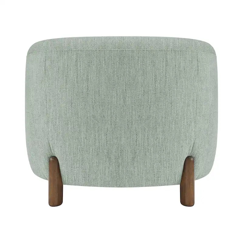 Accent Arm Chair – Sage Gray / Barley Beige / Vintage Cider, Fabric & Faux Leather, 1-Seat