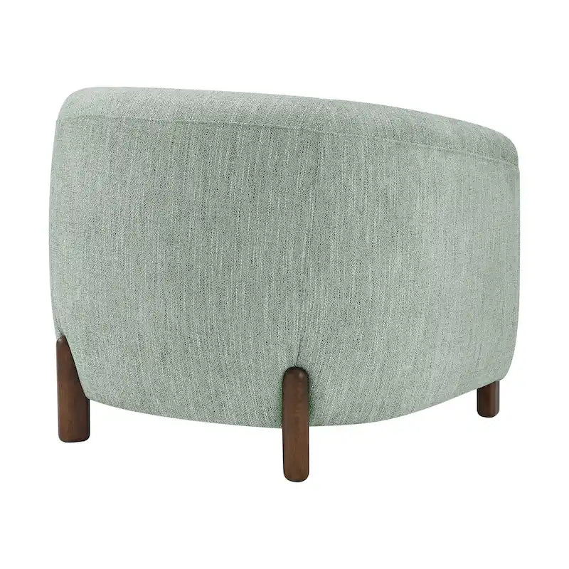 Accent Arm Chair – Sage Gray / Barley Beige / Vintage Cider, Fabric & Faux Leather, 1-Seat