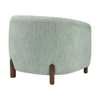 Accent Arm Chair – Sage Gray / Barley Beige / Vintage Cider, Fabric & Faux Leather, 1-Seat