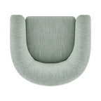 Accent Arm Chair – Sage Gray / Barley Beige / Vintage Cider, Fabric & Faux Leather, 1-Seat