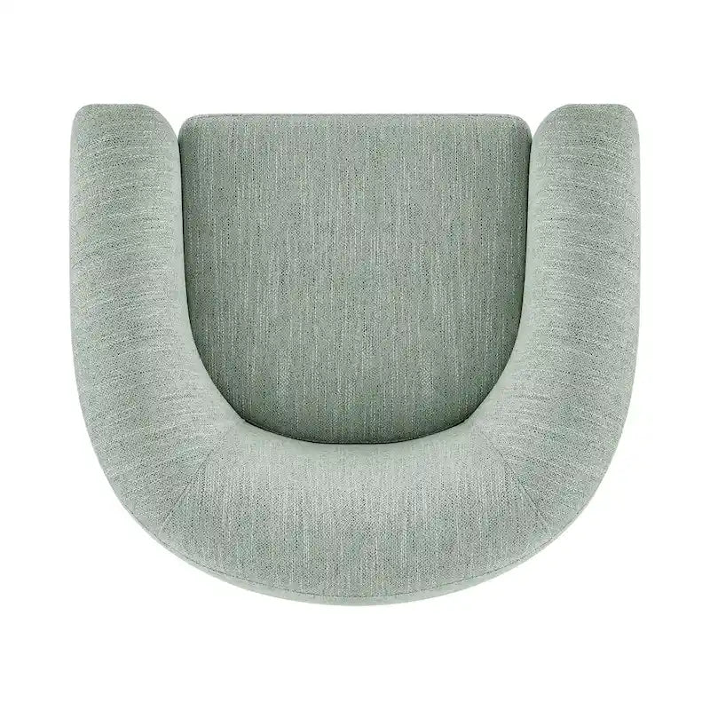 Accent Arm Chair – Sage Gray / Barley Beige / Vintage Cider, Fabric & Faux Leather, 1-Seat
