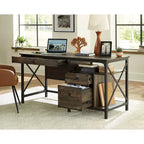 Prime Oak Computer Desk, 3-Drawer, Single-Person