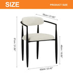 Black Base & White/Black Chair Extendable Sintered Stone Dining Set for 8–10