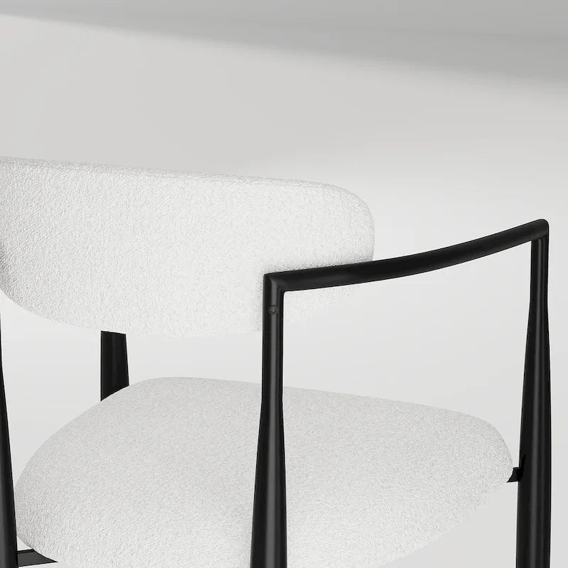 Black Base & White/Black Chair Extendable Sintered Stone Dining Set for 8–10