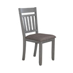 Smokey Grey Dining Set for 6, Trestle Style