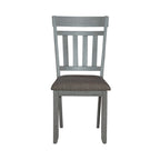 Smokey Grey Dining Set for 6, Trestle Style