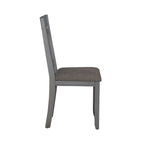 Smokey Grey Dining Set for 6, Trestle Style