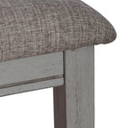 Smokey Grey Dining Set for 6, Trestle Style