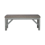 Smokey Grey Dining Set for 6, Trestle Style