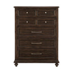 Charcoal Brown Transitional 3-Piece Bedroom Set (Bed, Nightstand & Chest) – Queen / King