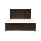 Charcoal Brown Transitional 3-Piece Bedroom Set (Bed, Nightstand & Chest) – Queen / King