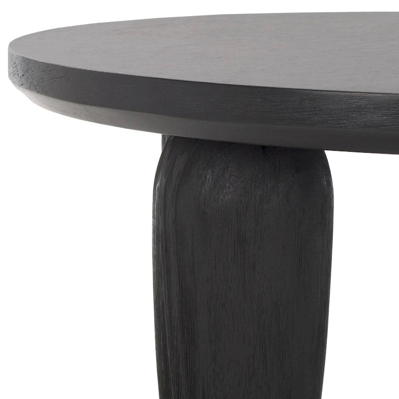 Black & Gold Square Coffee Table, 1-Seat, 28"W x 28"D x 16"H